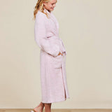 Cozy Chic Robe -Dusty Rose/White