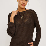 Evangeline Sweater - Espresso