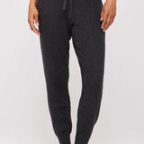 Luxe Essential Rib Jogger- Charcoal