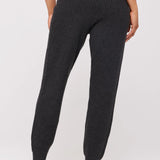 Luxe Essential Rib Jogger- Charcoal