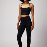 Ada Laser Cut Dream Tech HW 7/8 Legging- Black