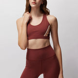 Velo Dream Tech Eco Jersey Racerback Bra - Burgundy