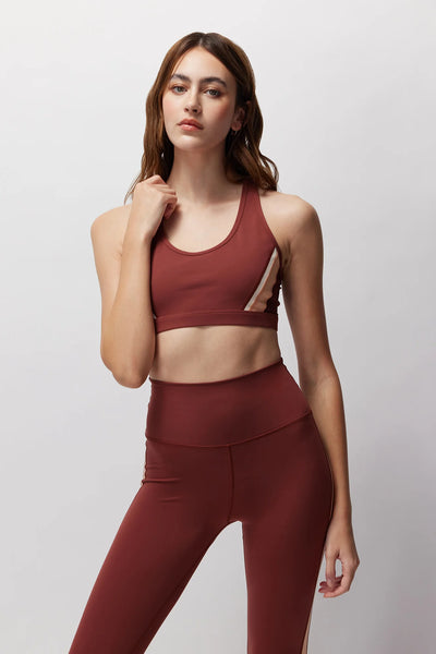 Velo Dream Tech Eco Jersey Racerback Bra - Burgandy