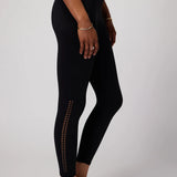 Ada Laser Cut Dream Tech HW 7/8 Legging- Black