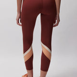 Velo Dream Tech Eco Jersey HW 7/8 Legging - Washed Burgundy