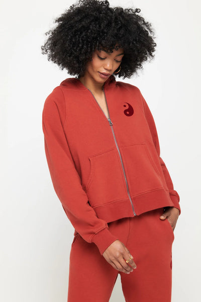 Yin Yang Star Everyday Zip - Redstone