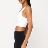 Harlow Crop Tank - Bright White