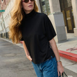 Fable Turtleneck Tee - Jet Black