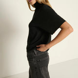 Fable Turtleneck Tee - Jet Black