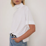 Fable Turtleneck Tee - Porcelain