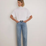 Fable Turtleneck Tee - Porcelain