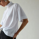 Fable Turtleneck Tee - Porcelain