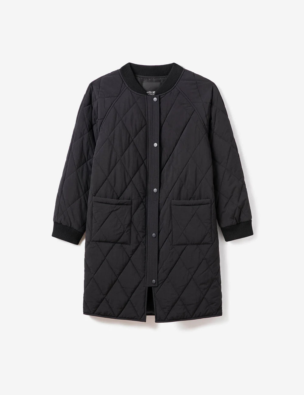 Francine Lightweight Quilted Coat - Black