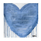 Forget Me Not Block of Love - Indigo & White