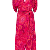 Francesca Dress - Flora Corsica Fuchsia