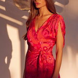 Francesca Dress - Flora Corsica Fuchsia