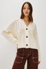 Geneva Cardigan -  Ivory Patchwork