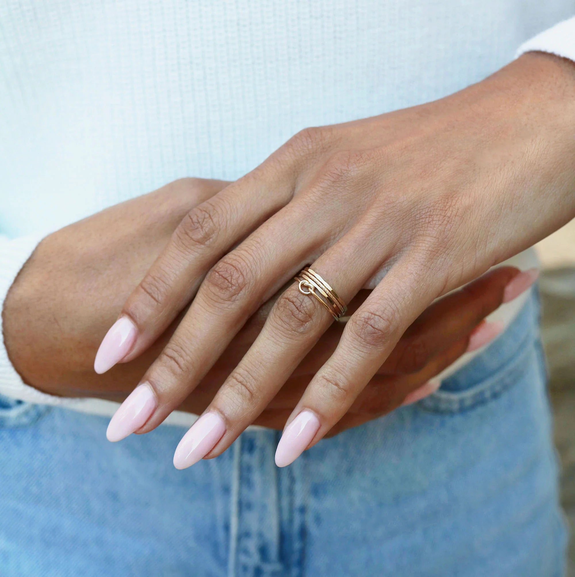 Hammered Ring - Gold