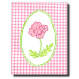 Gingham Flower Card