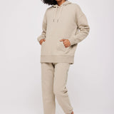 Jane Peace Oversized Hoodie- Dark Matcha