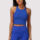 Dream Tech Eco Jersey Crop Tank - Electric Cobalt