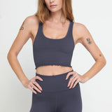 Amor Crop Tank - Shadow