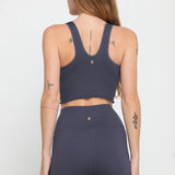 Amor Crop Tank - Shadow