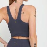 Amor Crop Tank - Shadow