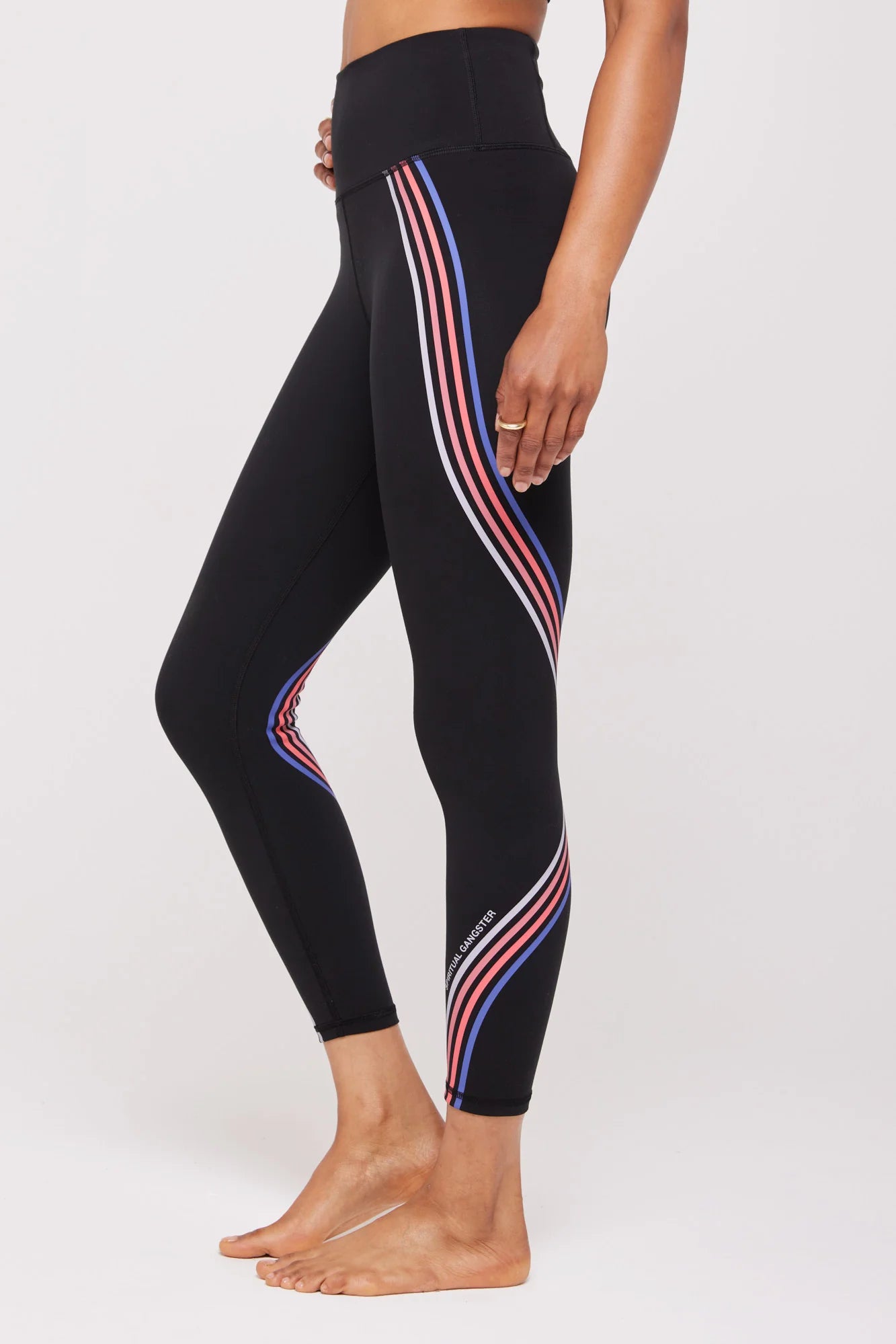 Ada Dream Multi Stripe Legging- Black