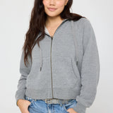 Everyday Zip Hoodie- Heather Grey