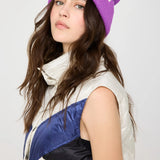 Carpe Diem Pompom Beanie- Electric Amethyst