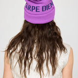Carpe Diem Pompom Beanie- Electric Amethyst