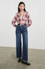 Hunter Shirt- Faded Plum Ivory