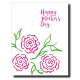 Mother's Day Pink Sketch Flowers Card