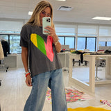 Tommy Happy Heart Tee - Multi