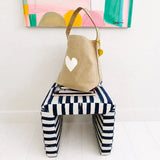 KR Imperfect Heart Hobo Tote - Birch