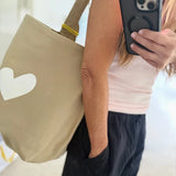 KR Imperfect Heart Hobo Tote - Birch