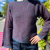 Willow Pullover Sweater - Strada Navy Truffle Stripe