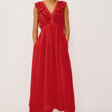 Beaux Dress- Tomato