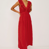 Beaux Dress- Tomato