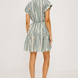 Evaline Dress - Marsala Stripe