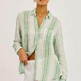 Charli Shirt - Margarita Stripe