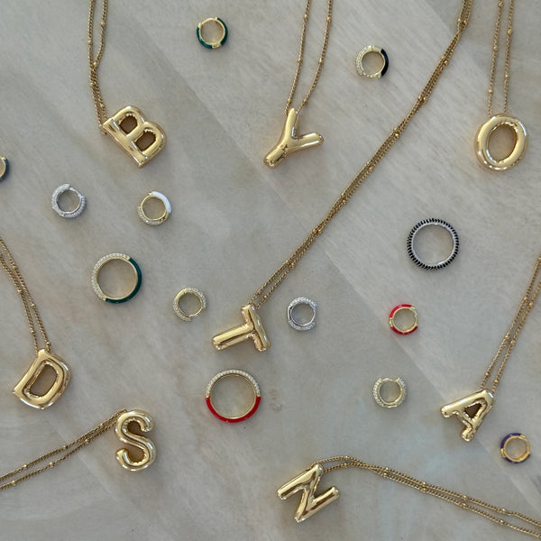 Initial Necklace - T