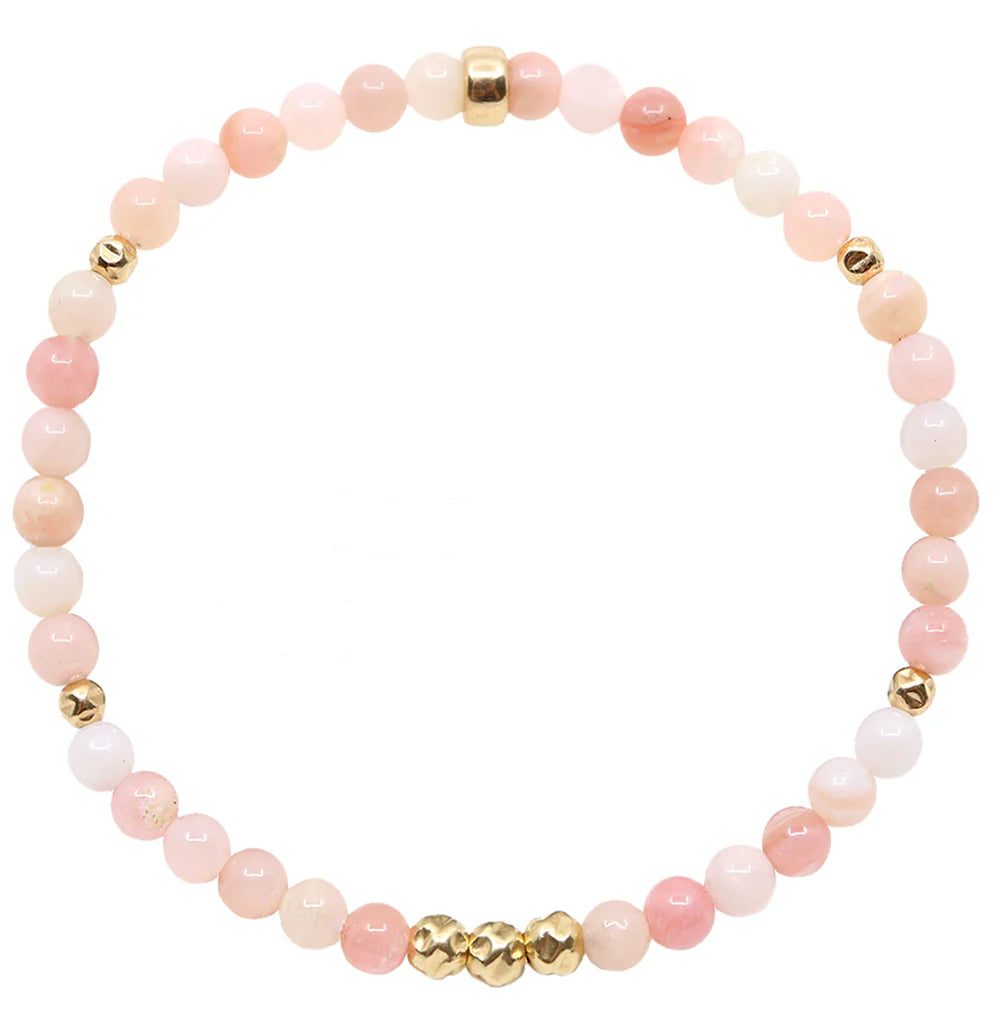 Dainty Rebalance Luxe Bracelet - Pink Opal