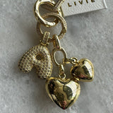Bag Charm - Bubble Letter, A