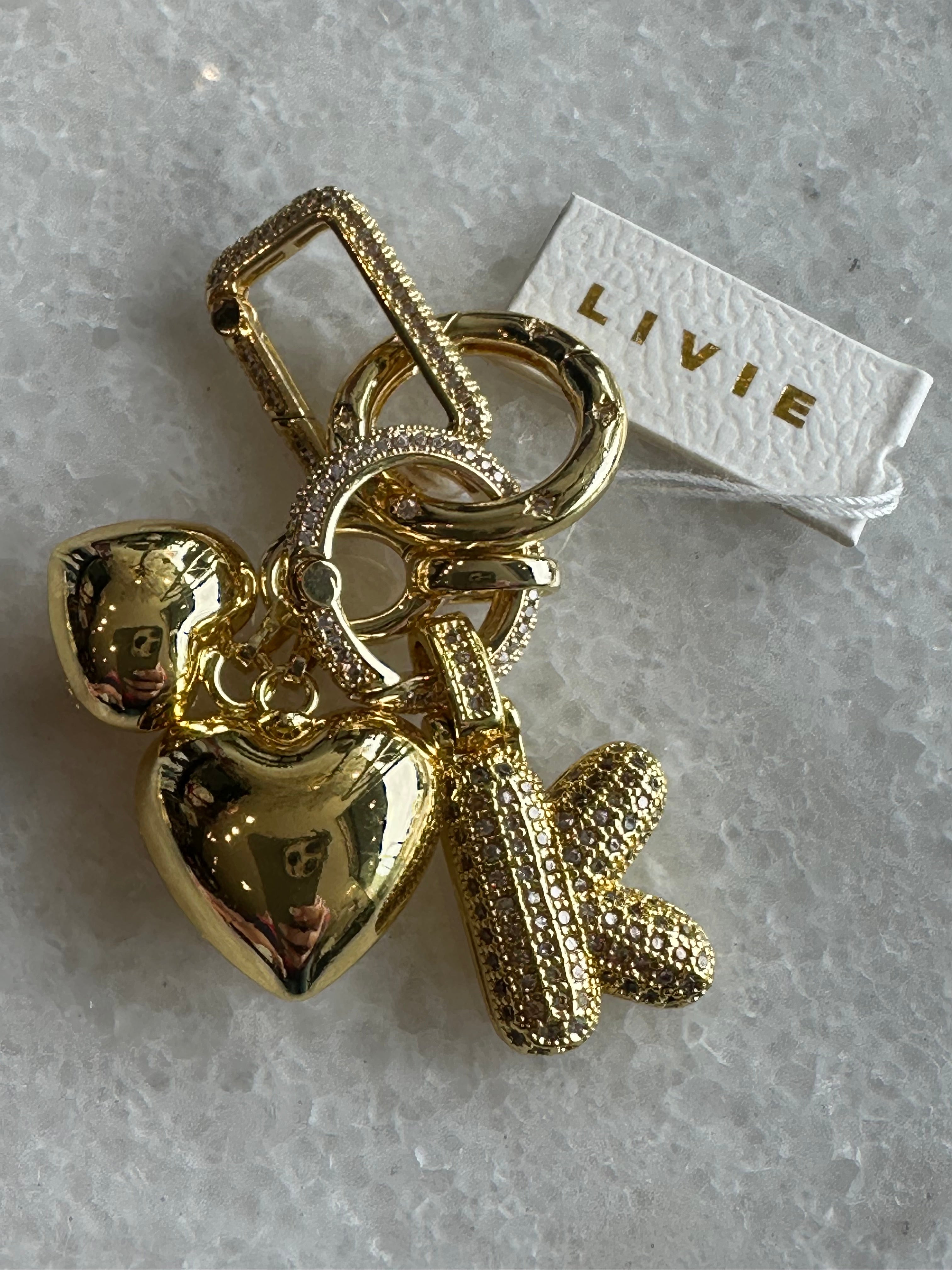 Bag Charm - Bubble Letter, K