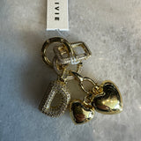 Bag Charm - Bubble Letter, D