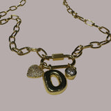 Coopie Carabiner Letter Necklace - D