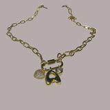 Coopie Carabiner Letter Necklace - A