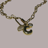 Coopie Carabiner Letter Necklace - C